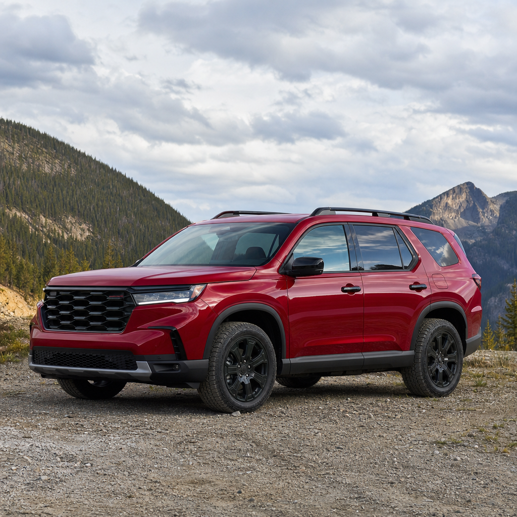 2026 Honda Passport TrailSport Elite Blackout — Radiant Red Metallic II