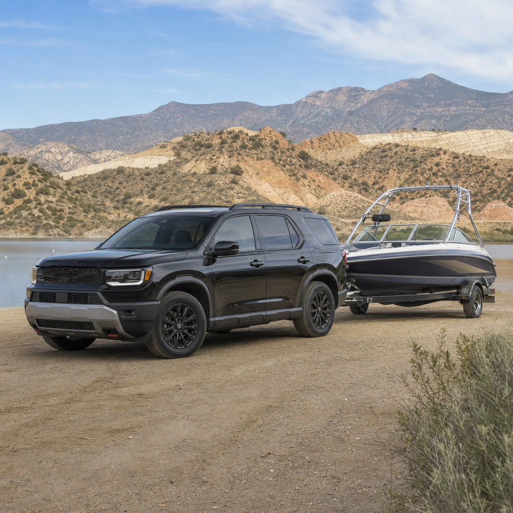 2026 Honda Passport RTL Towing — Crystal Black Pearl