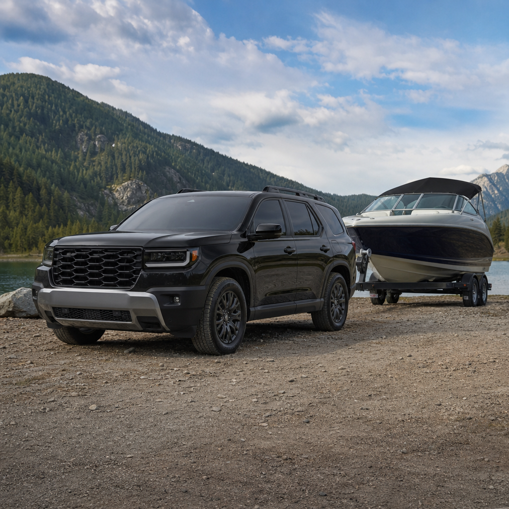 2026 Honda Passport RTL Towing — Crystal Black Pearl