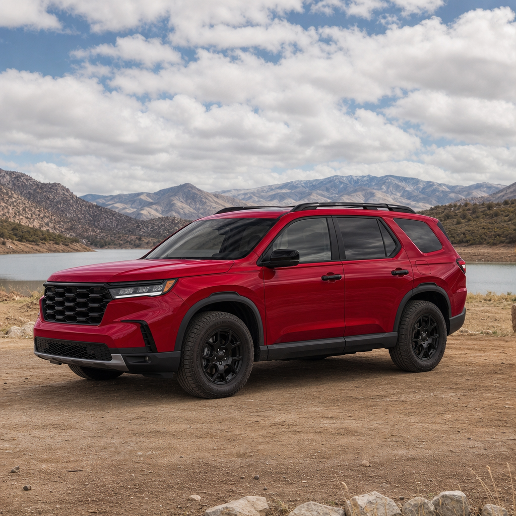 2026 Honda Passport TrailSport Elite Blackout — Radiant Red Metallic II