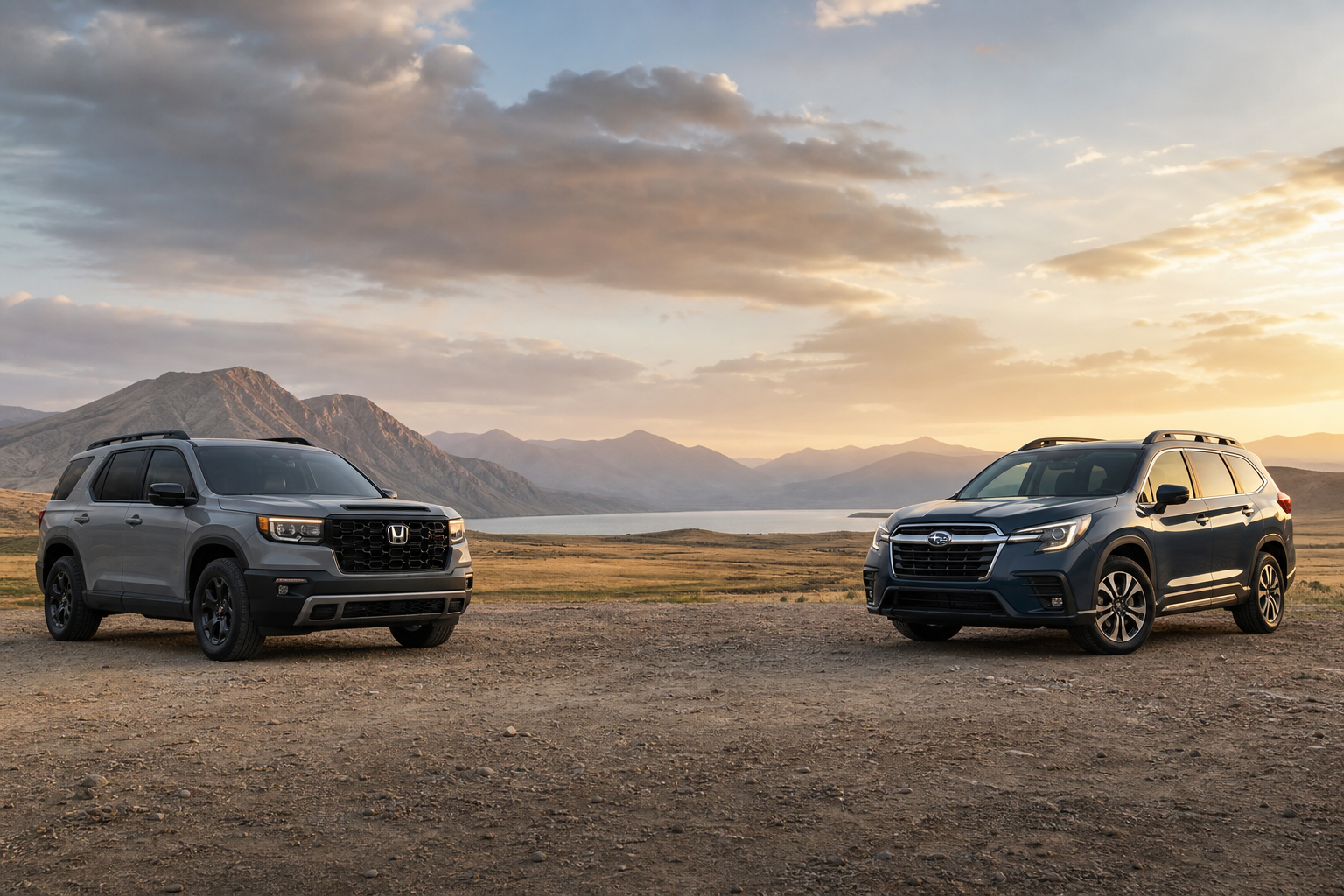 Honda Passport TrailSport vs Subaru Ascent Limited Bronze Edition · Configuration unspecified (#3f3572)