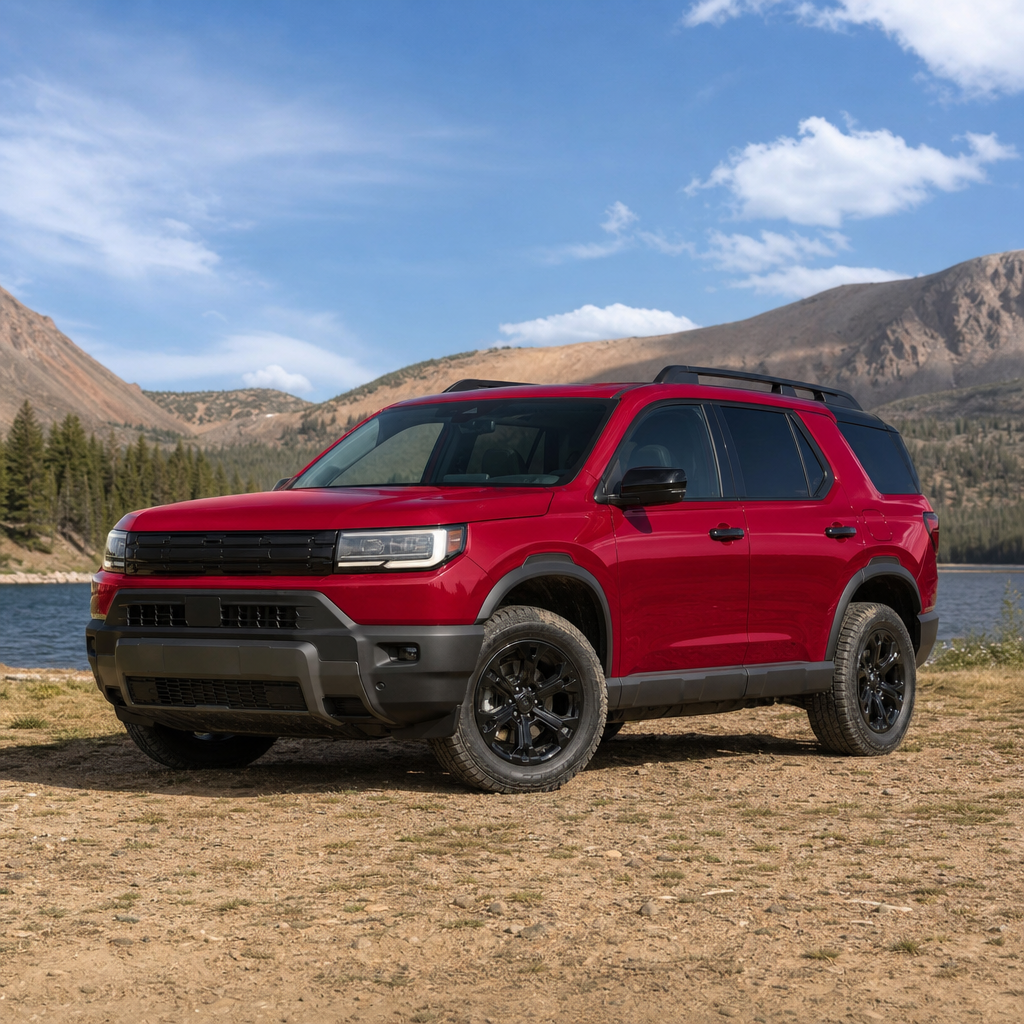 2026 Honda Passport TrailSport Elite Blackout — Radiant Red Metallic II