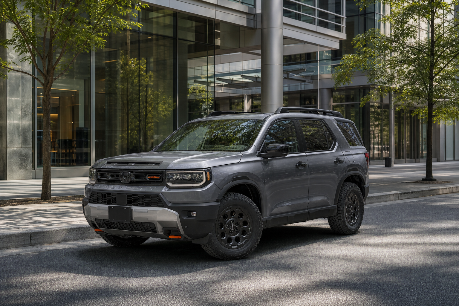 2026 Honda Passport TrailSport Blackout in Modern Steel Metallic