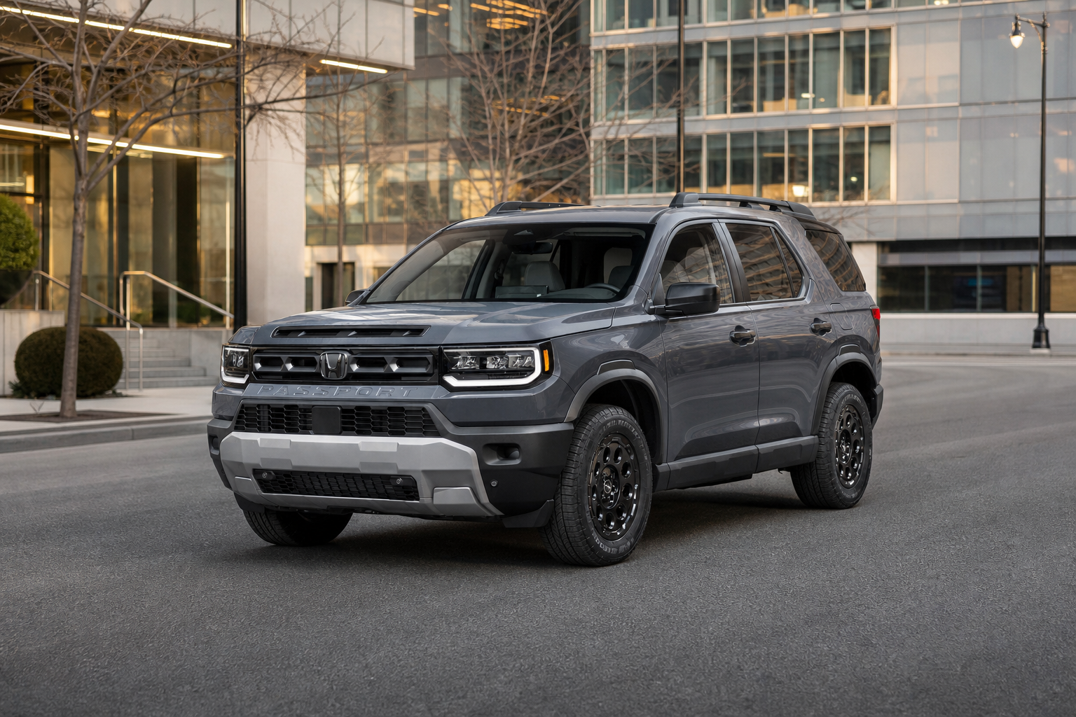 2026 Honda Passport RTL Blackout in Modern Steel Metallic