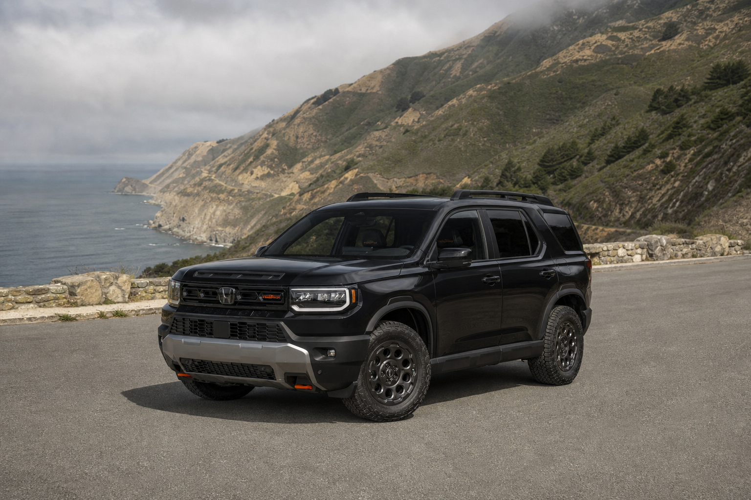 2026 Honda Passport TrailSport Blackout in Crystal Black Pearl