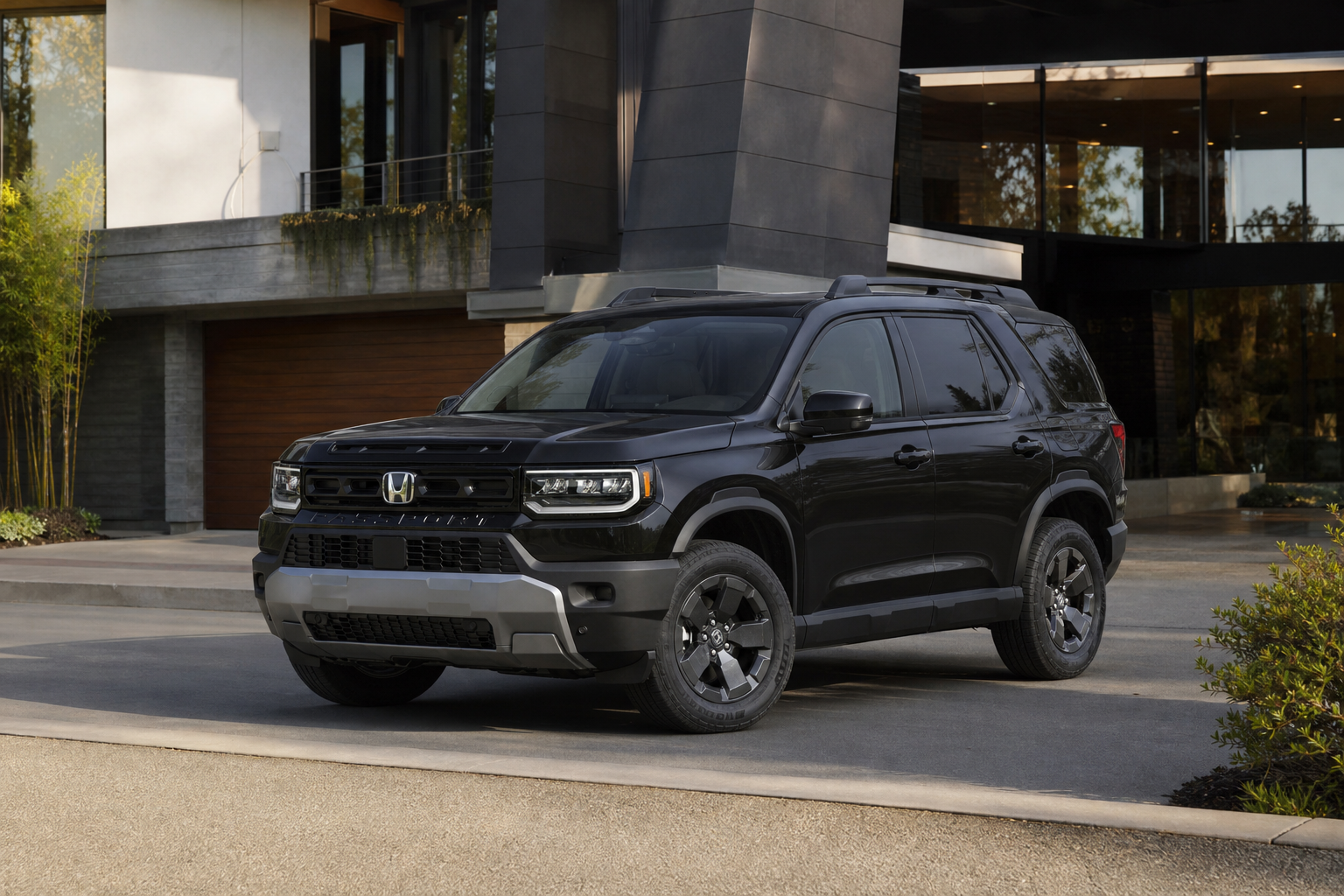 2026 Honda Passport RTL Towing in Crystal Black Pearl