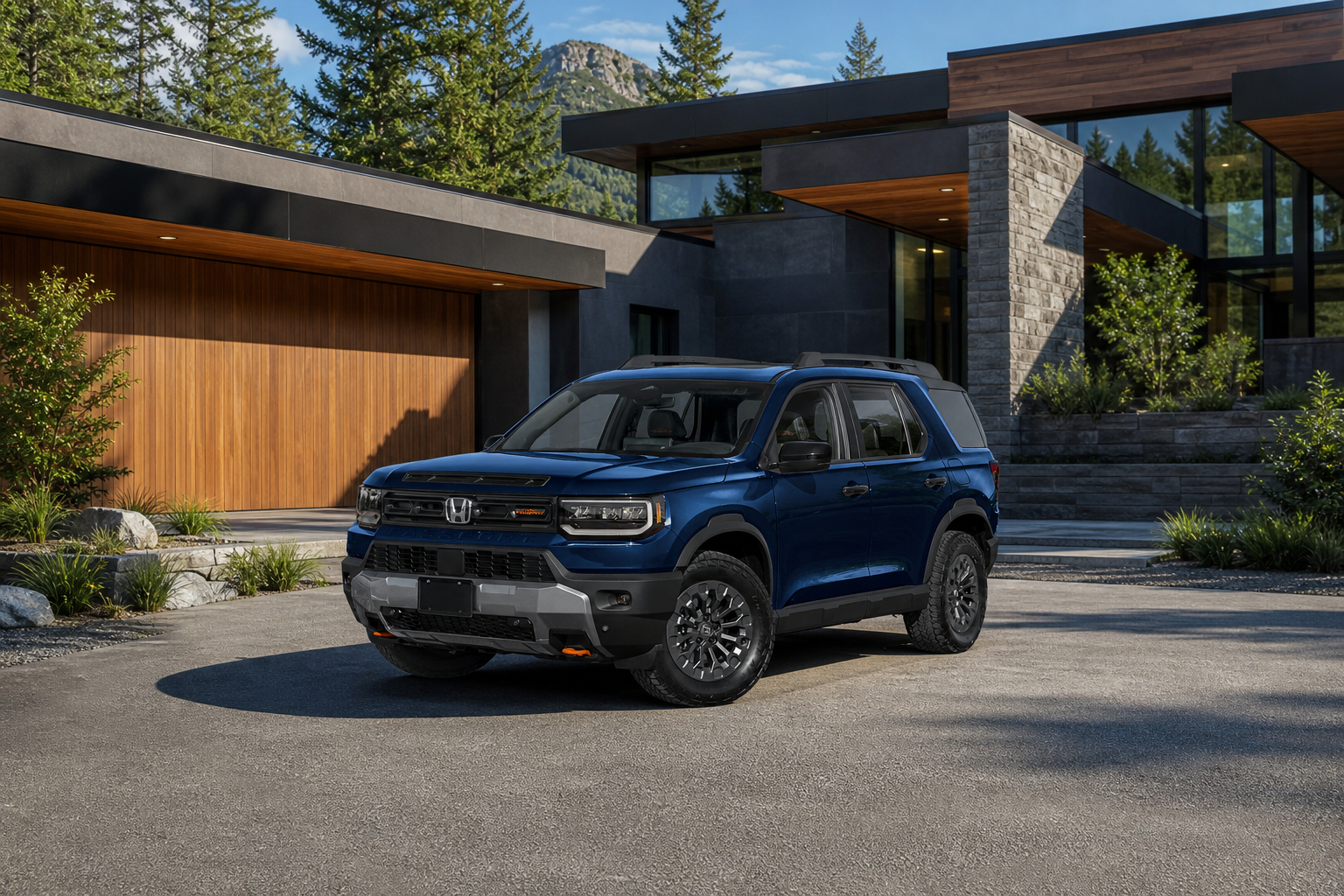 2026 Honda Passport TrailSport in Obsidian Blue Pearl