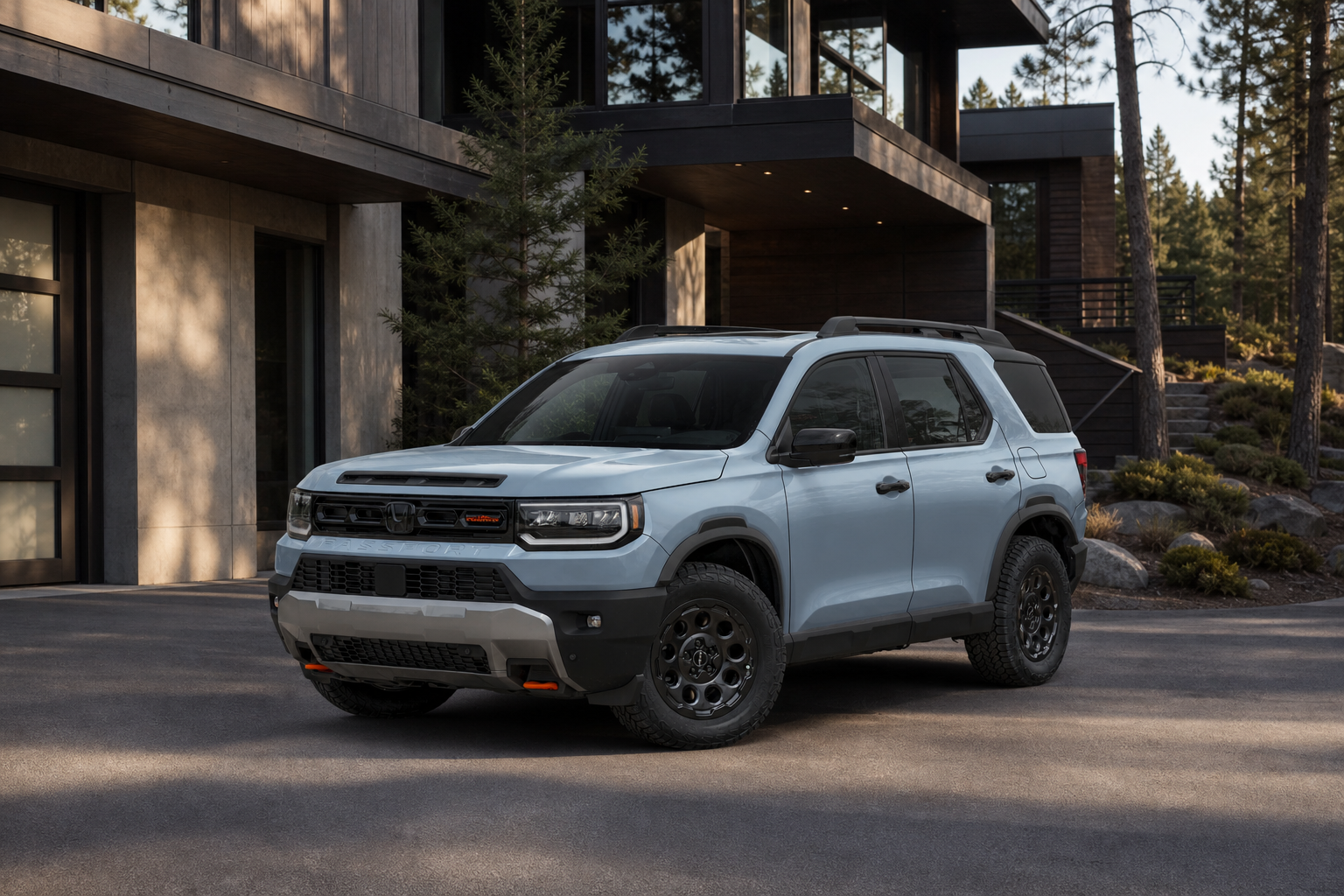 2026 Honda Passport TrailSport Blackout in Sonic Gray Pearl