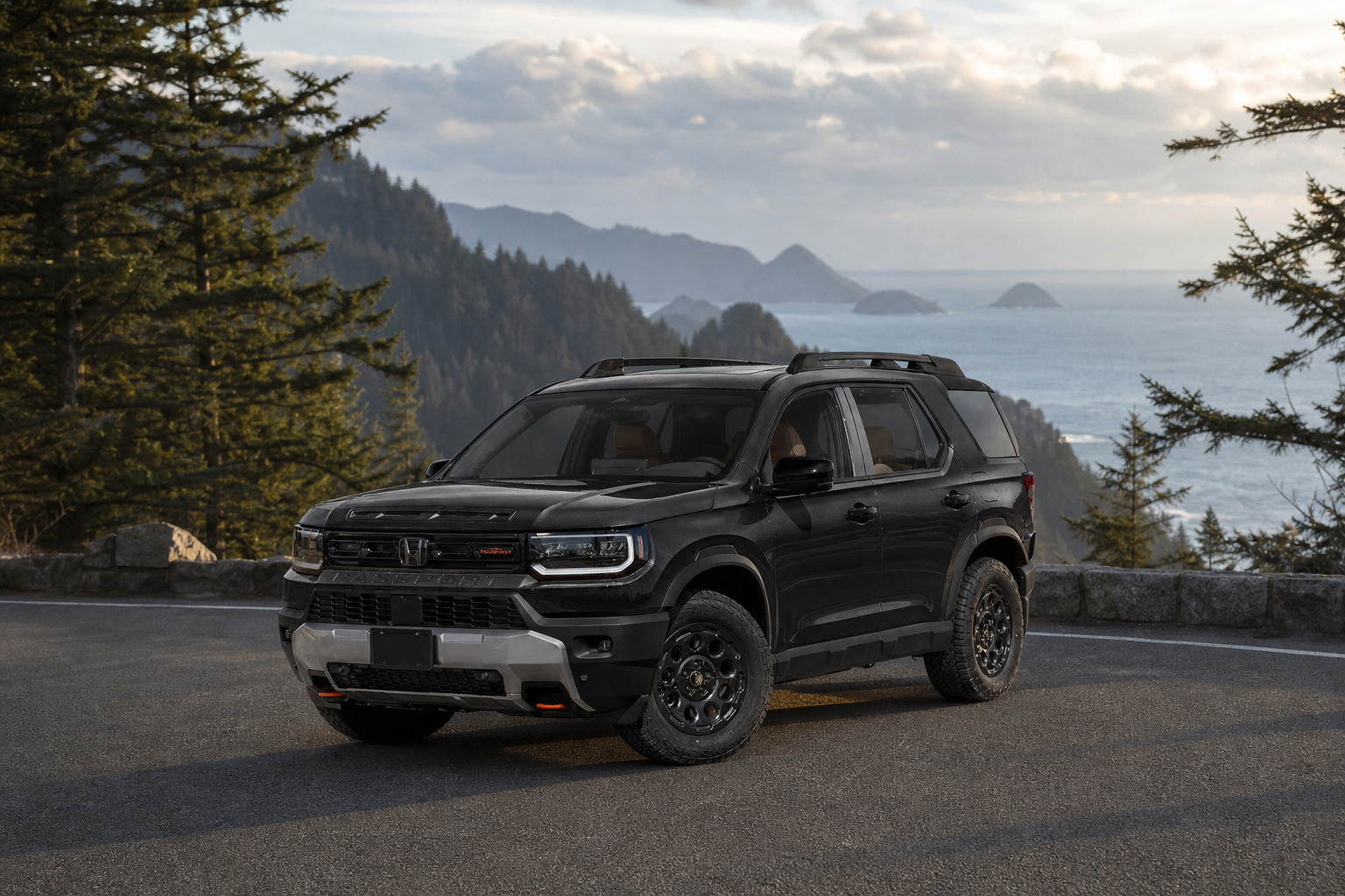 2026 Honda Passport TrailSport Elite Blackout in Crystal Black Pearl