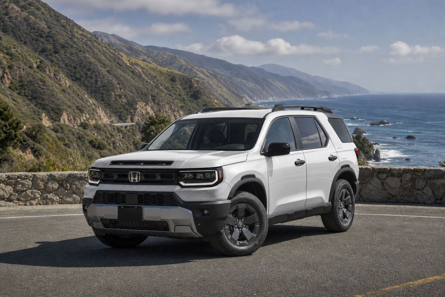 2026 Honda Passport RTL Towing in Platinum White Pearl